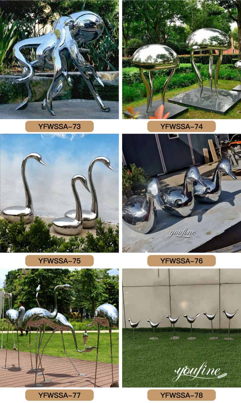 Modern Public Art Metal Heron Sculpture for Pond for Sale CSS-400 - Center Square - 2