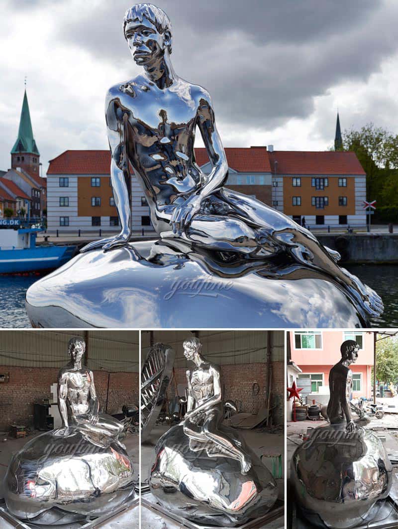 Modern Abstract Metal Figure Sculpture Outdoor Decor for Sale CSS-77 - Abstract Water Sculpture - 1