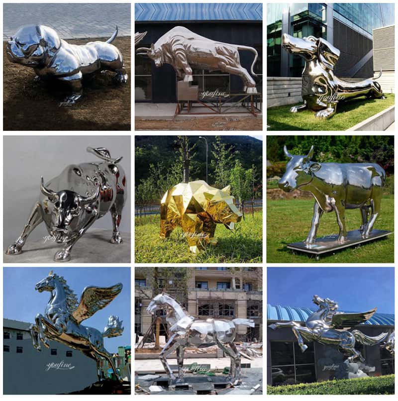 Metal sculpture abstract