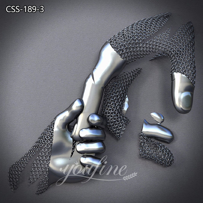 Large Stainless Steel Human Sculpture Hotel Decoration for Sale CSS-189 - Application Place/Placement - 3