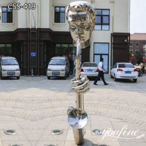 Outdoor Modern Metal Saxophone Player Sculpture for Sale CSS-419