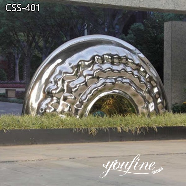 Polished Stainless Steel Sculpture Modern Decor for Sale