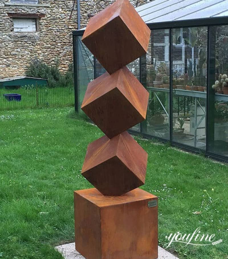 corten steel garden sculpture