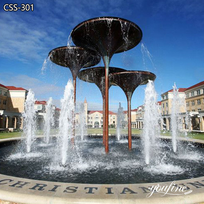 corten steel water feature fountain - YouFine Sculpture