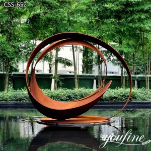 Rusty Garden Art Corten Steel Water Feature for Sale