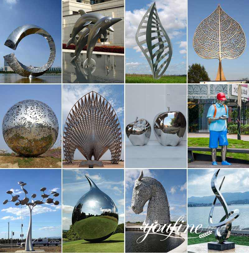 large metal garden sculptures