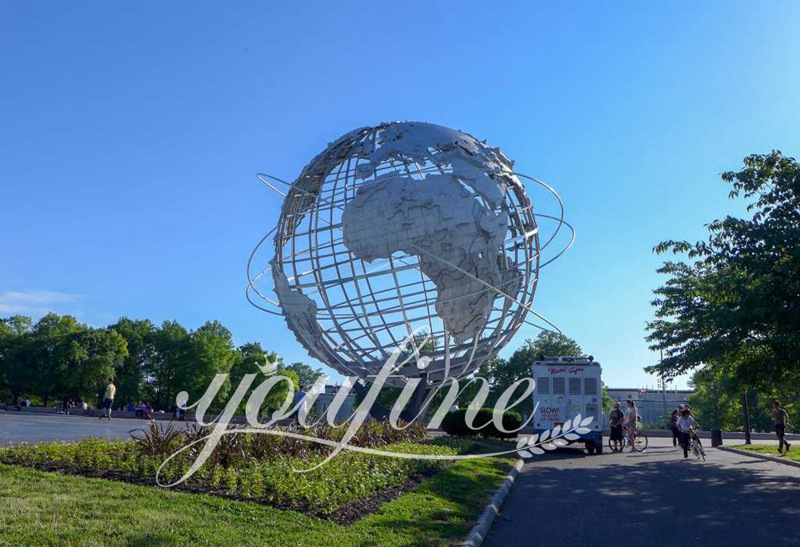 large metal globe