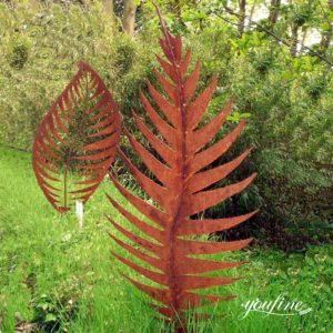 Large Outdoor Metal Leaf Sculpture for Lawn Decor for Sale CSS-403