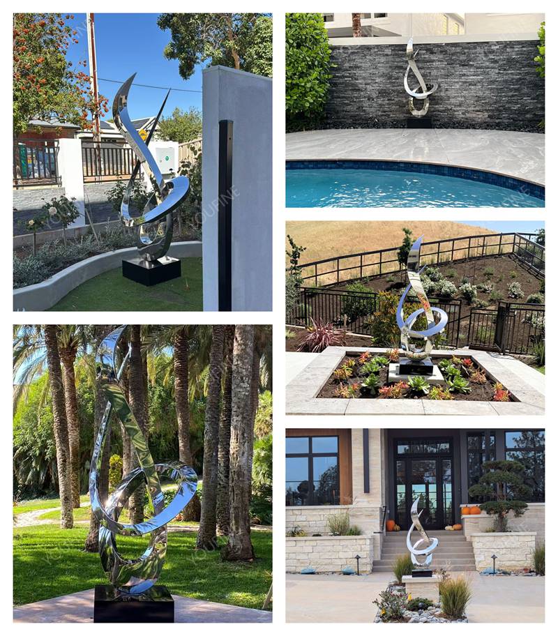 The Growth Abstract Metal Sculpture - A Symbol of Strength and Beauty - Company News - 9 youfine feedback stainless steel sculpture