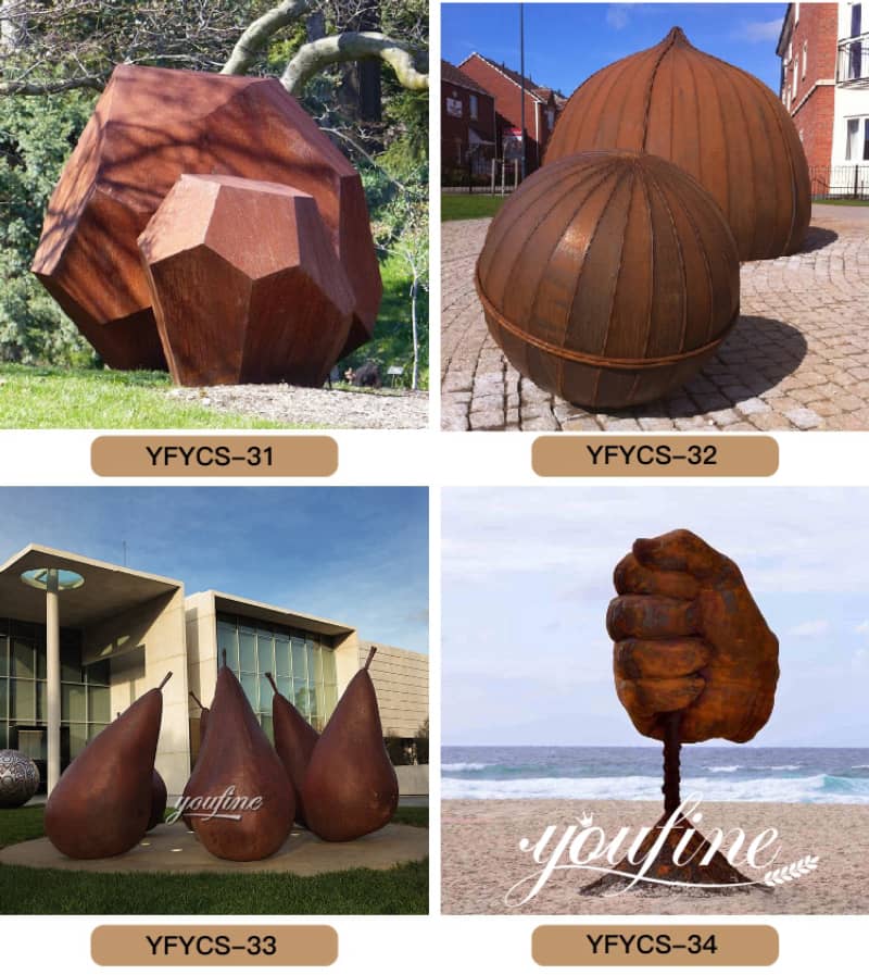 Large Abstract Corten Steel Sculpture Outdoor Decor for Sale CSS-316 - Abstract Corten Sculpture - 5