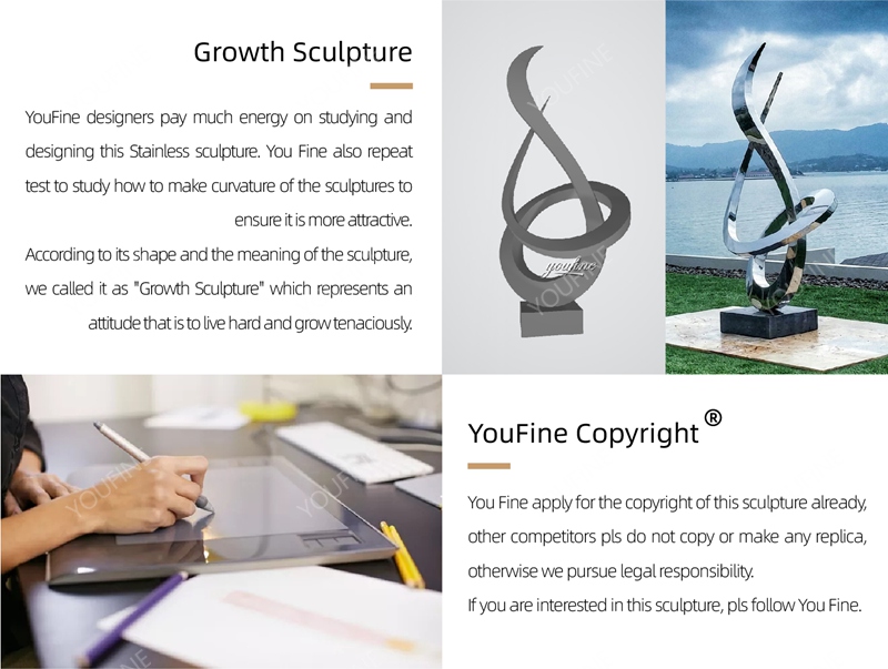The Growth Abstract Metal Sculpture - A Symbol of Strength and Beauty - Company News - 10 youfine growth sculpture