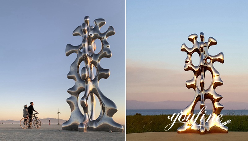 Modern Large Abstract Metal Outdoor Sculpture for Sale CSS-445 - Application Place/Placement - 2