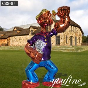Large Size Stainless Steel Popeye Sculpture for Sale CSS-87