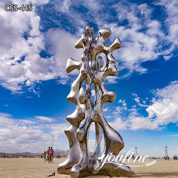 Modern Large Abstract Metal Outdoor Sculpture for Sale