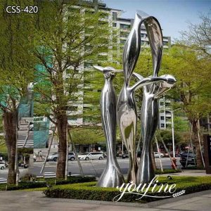 Modern Large Abstract Metal Sculpture Street Decoration for Sale CSS-420