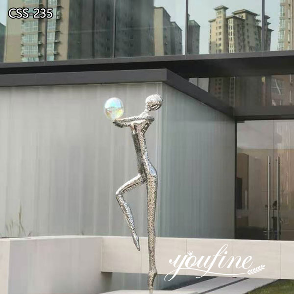 Modern Metal Dancing Girl Statue Outdoor Decor for Sale CSS-235