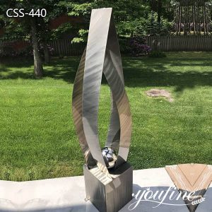Vertical Art Metal Garden Sculpture Modern Outdoor Decor for Sale CSS-440