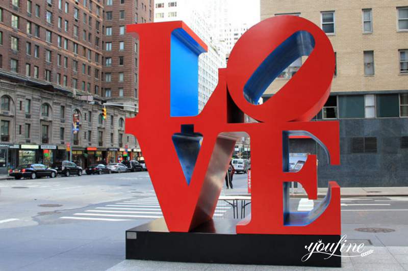 Modern Metal LOVE Sculpture sale