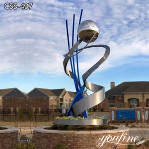 Modern Metal Sculpture for Outdoor Decor for Sale CSS-437
