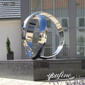 Outdoor Stainless Steel Sculpture for Modern Space from Factory Supply CSS-421