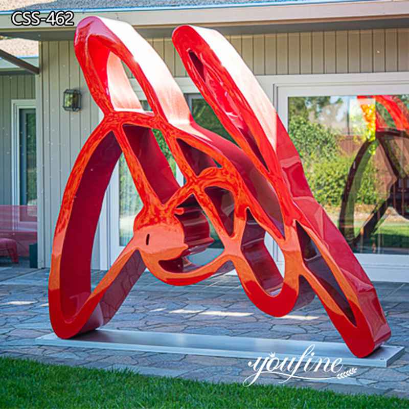 Outdoor Stainless Steel Abstract Sculpture Plaza Decor for Sale