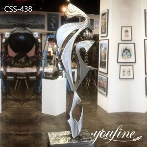 Stainless Steel Sculpture Modern Art Design for Sale CSS-438