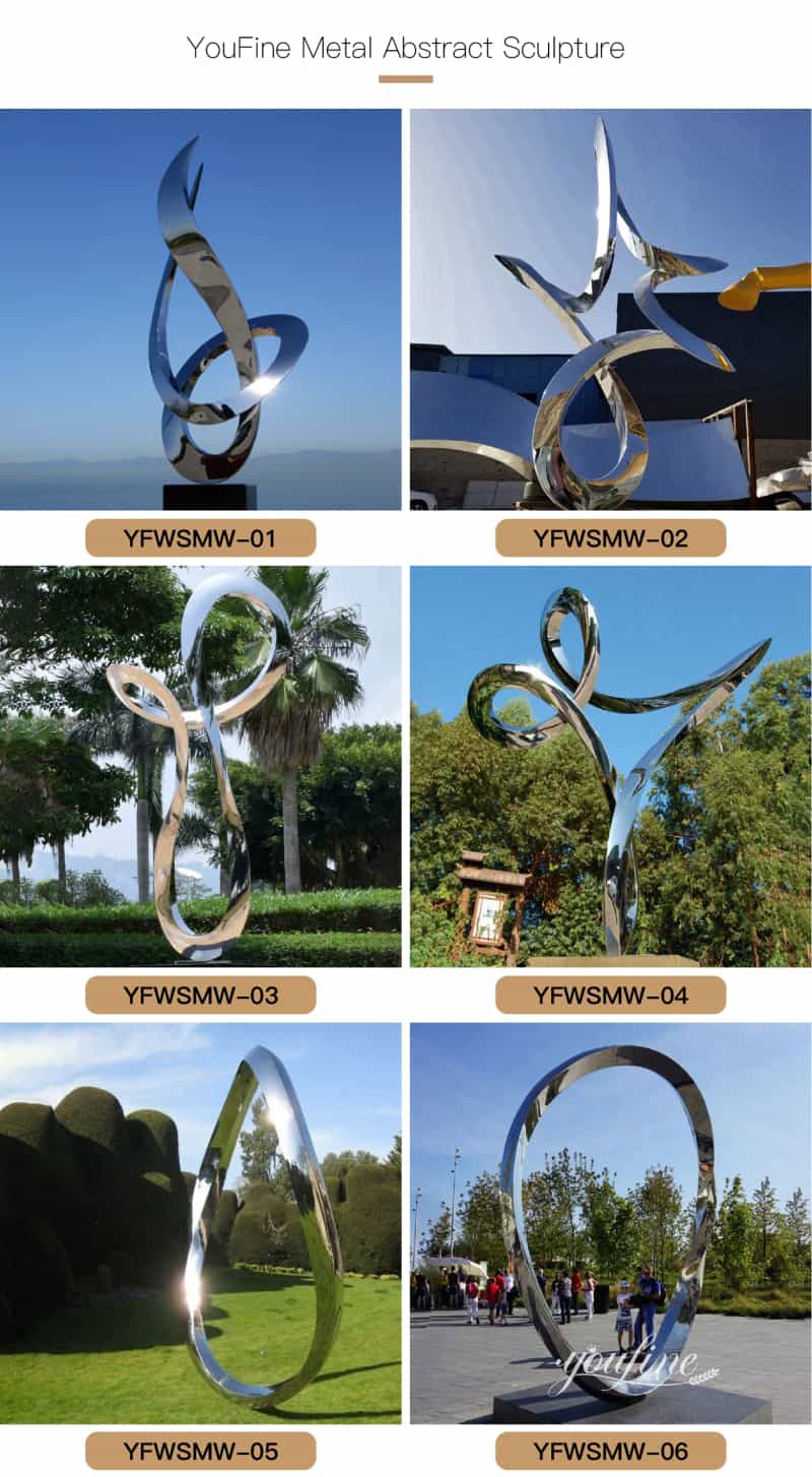 Outdoor Stainless Steel Sculpture for Modern Space from Factory Supply CSS-421 - Garden Metal Sculpture - 3