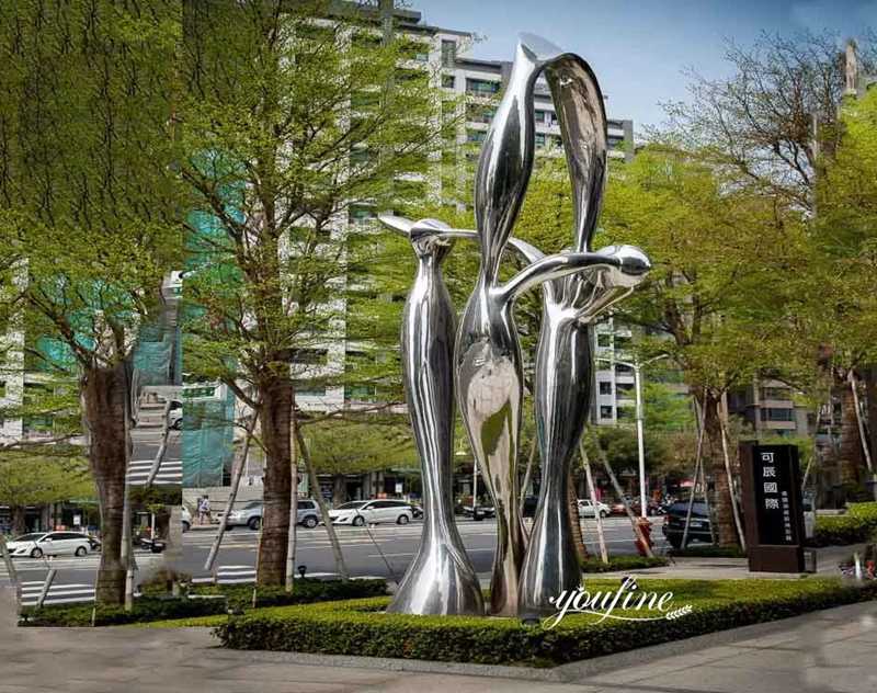 abstract metal sculpture