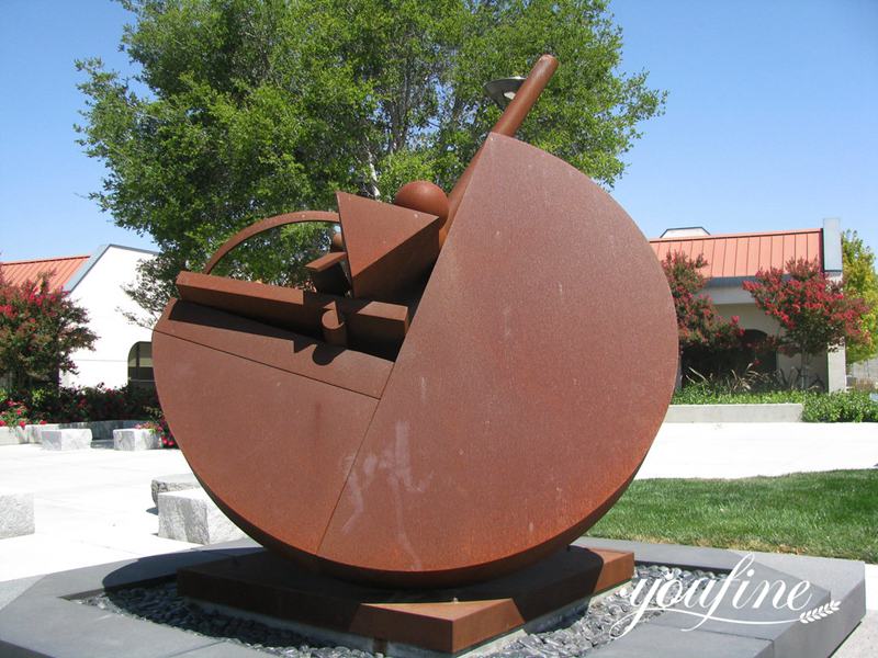 Rusted Metal Garden Sculpture Modern Design for Sale CSS-466 - Abstract Corten Sculpture - 1