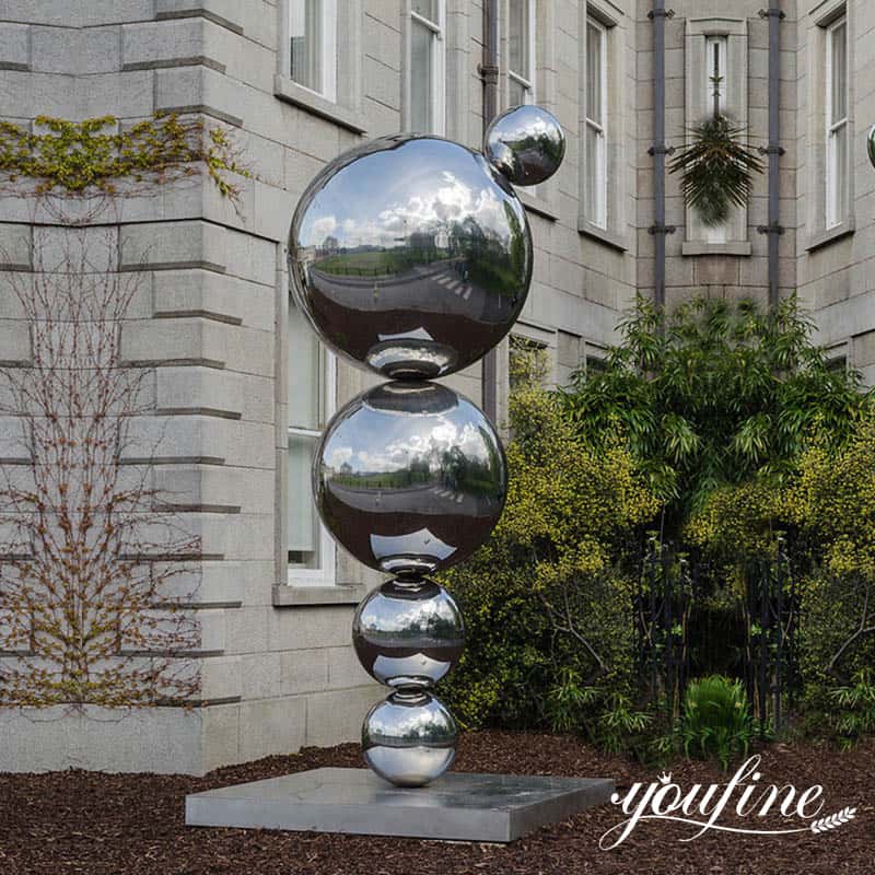 large metal ball sculpture