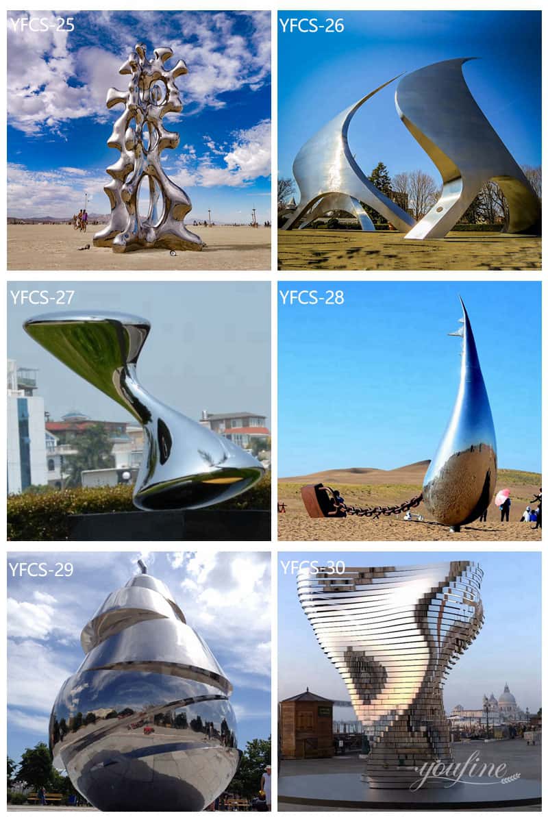Modern Large Metal Sculpture for Outdoor Decor for Sale CSS-435 - Garden Metal Sculpture - 4