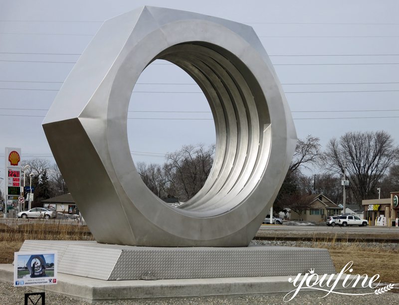 Modern Large Metal Sculpture for Outdoor Decor for Sale CSS-435 - Garden Metal Sculpture - 1