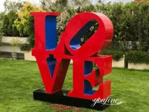 Modern Metal LOVE Sculpture, Feedback from Many Customers