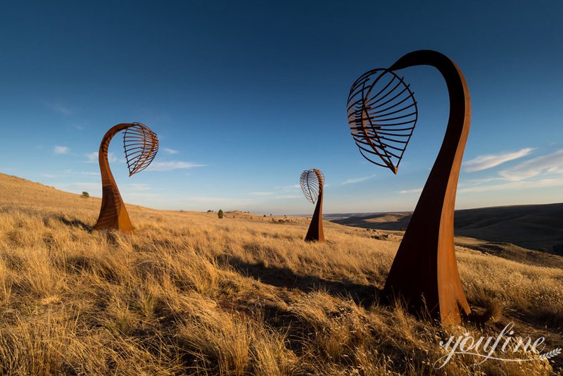 outdoor metal tree sculpture