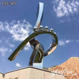 Abstract Modern Outdoor Metal Sculpture Plaza Decor for Sale CSS-507