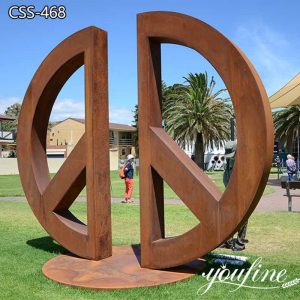 Modern Corten Steel Sculpture Home Garden for Sale CSS-468