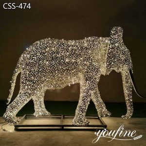 Metal Elephant Sculpture Modern Art Design for Sale CSS-474