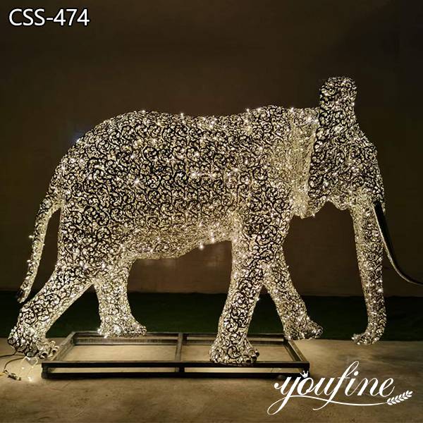 Modern Design Metal Elephant Sculpture for Sale CSS-474 (1)