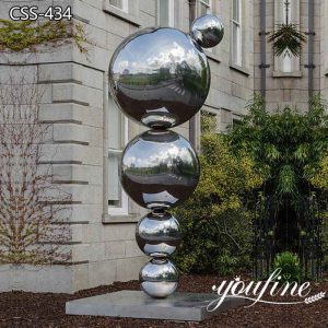 Modern Polished Stainless Steel Sculpture Home Decor for Sale CSS-434