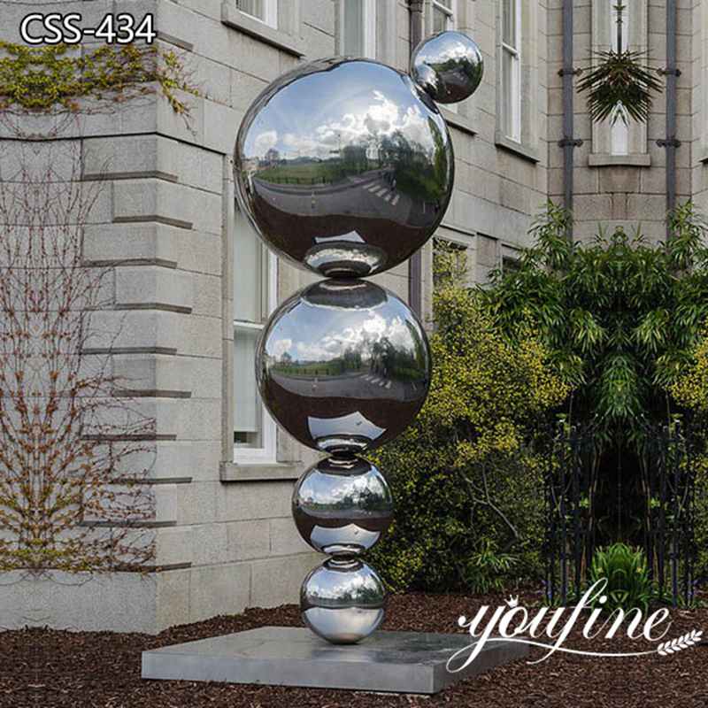Modern Polished Stainless Steel Sculpture Home Decor for Sale