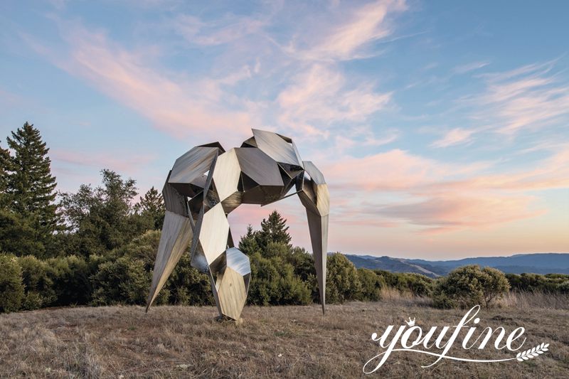 Abstract Animal Sculpture Modern Art Decor for Sale CSS-478 - Garden Metal Sculpture - 2