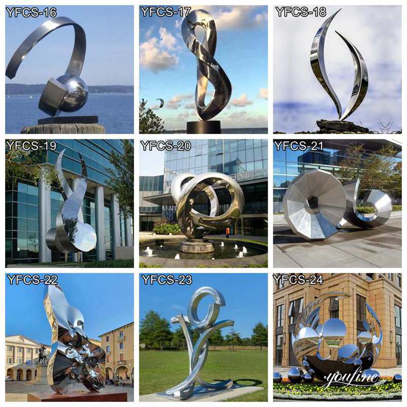 Modern Stainless Steel Sculpture for Outdoor from Factory Supply CSS-495 - Garden Metal Sculpture - 10