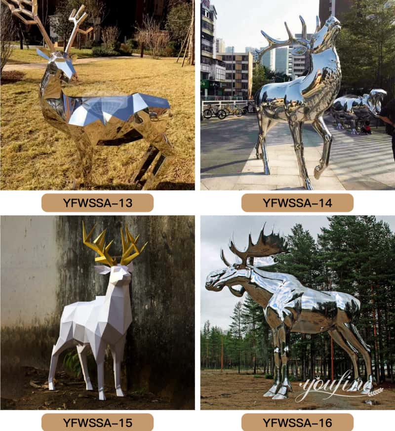 Metal Deer Sculpture for Lawn Decor Factory Supplier CSS-491 - Garden Metal Sculpture - 4