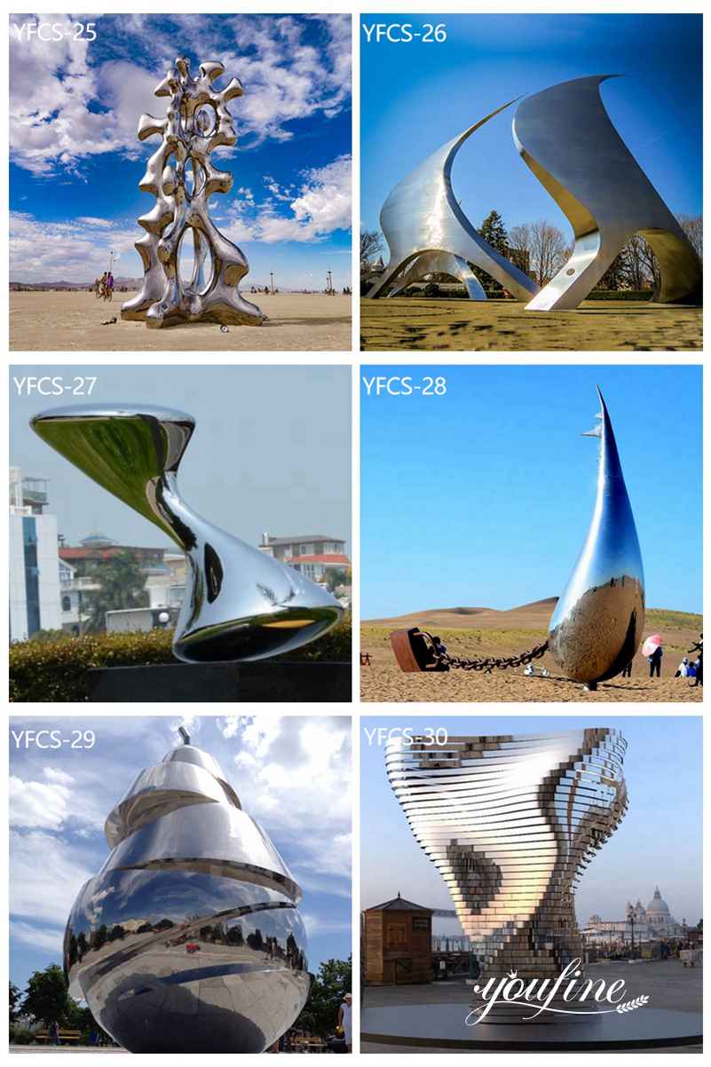 Abstract Modern Outdoor Metal Sculpture Plaza Decor for Sale CSS-507 - Application Place/Placement - 5