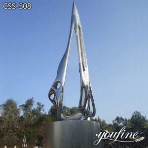 Mirror Abstract Metal Sculpture Outdoor for Sale CSS-508
