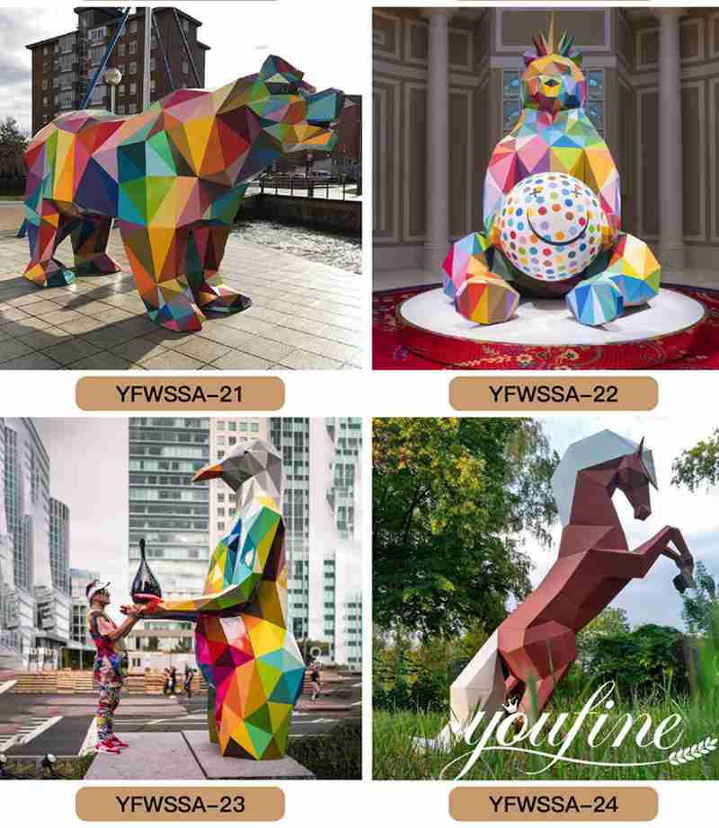 Contemporary Melting Cow Metal Sculpture Street Park Decor for Sale CSS-512 - Metal Animal Sculpture - 4