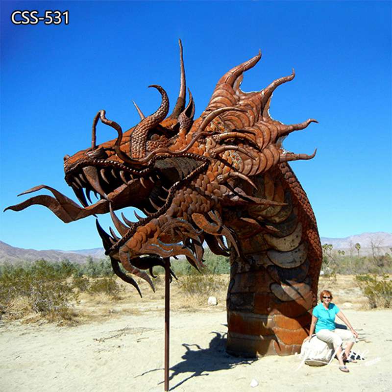 Metal Dragon Sculpture Large Outdoor Art Design Factory Supply CSS-531 - Landmark Sculpture - 5