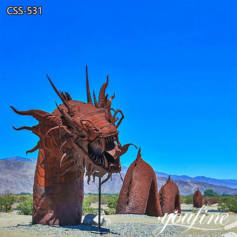 Metal Dragon Sculpture Large Outdoor Art Design Factory Supply CSS-531 (
