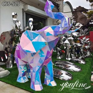 Metal Elephant Statue Modern Outdoor Decor Factory Supply CSS-525