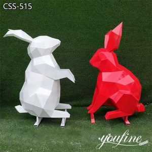 Metal Rabbit Sculpture Modern Space Decor Manufacturer CSS-515